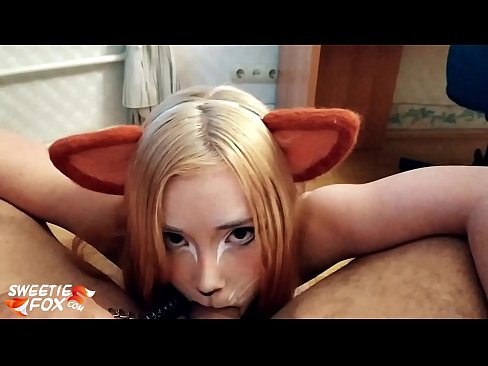❤️ Nilunok ni Kitsune ang titi at cum sa kanyang bibig ️❌ dekalidad na sex sa amin ❤